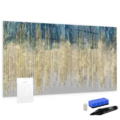 Tablă magnetică cu ștergere uscată cu model decorativ