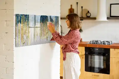 Tablă magnetică cu ștergere uscată cu model decorativ