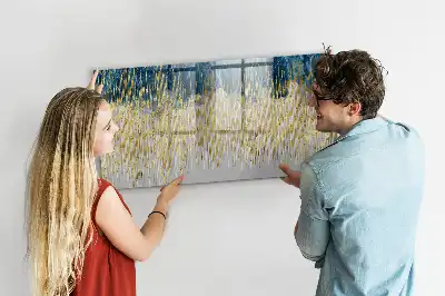 Tablă magnetică cu ștergere uscată cu model decorativ