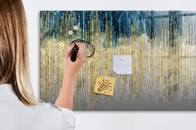 Tablă magnetică cu ștergere uscată cu model decorativ
