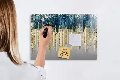 Tablă magnetică cu ștergere uscată cu model decorativ