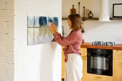 Tablă magnetică cu ștergere uscată cu model decorativ
