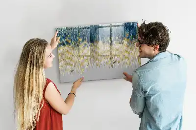 Tablă magnetică cu ștergere uscată cu model decorativ