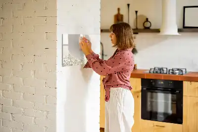 Tablă magnetică cu ștergere uscată cu model de flori înflorite