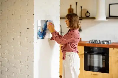 Tablă magnetică cu ștergere uscată cu model de marmură