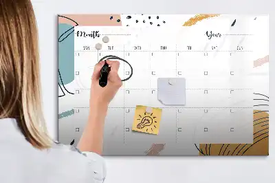 Tablă magnetică cu ștergere uscată organizator pentru activități de afaceri