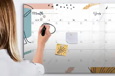 Tablă magnetică cu ștergere uscată organizator pentru activități de afaceri