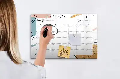 Tablă magnetică cu ștergere uscată organizator pentru activități de afaceri