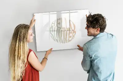 Tablă magnetică cu ștergere uscată model Salutare vară