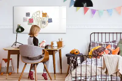 Tablă magnetică cu ștergere uscată model Salutare vară