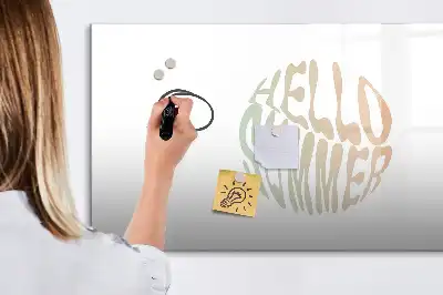 Tablă magnetică cu ștergere uscată model Salutare vară