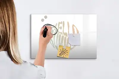 Tablă magnetică cu ștergere uscată model Salutare vară