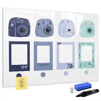 Tablă magnetică cu ștergere uscată rame polaroid