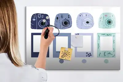 Tablă magnetică cu ștergere uscată rame polaroid