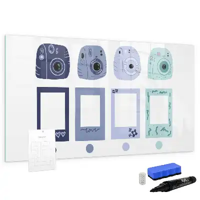 Tablă magnetică cu ștergere uscată rame polaroid