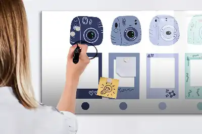 Tablă magnetică cu ștergere uscată rame polaroid