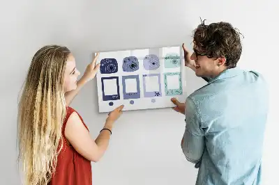Tablă magnetică cu ștergere uscată rame polaroid