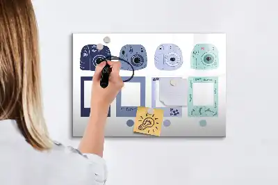 Tablă magnetică cu ștergere uscată rame polaroid