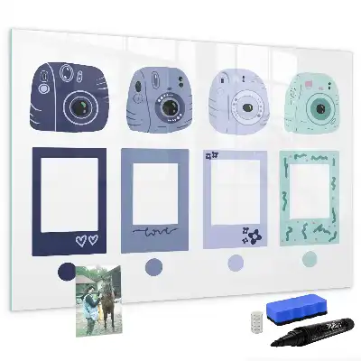 Tablă magnetică cu ștergere uscată rame polaroid