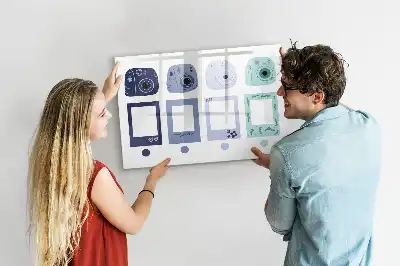 Tablă magnetică cu ștergere uscată rame polaroid