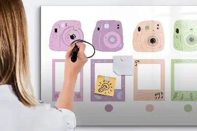 Tablă magnetică cu ștergere uscată set de aparate foto