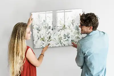 Tablă magnetică cu ștergere uscată model plante