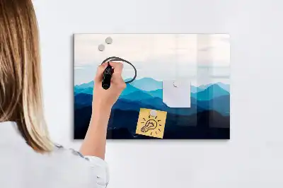 Tablă magnetică cu ștergere uscată acuarelă de apă