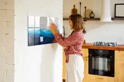 Tablă magnetică cu ștergere uscată acuarelă de apă