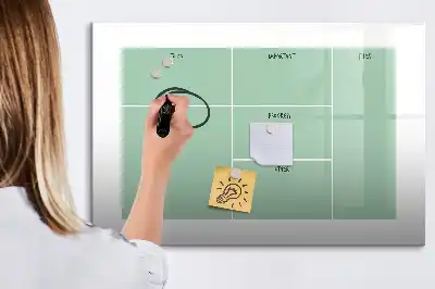 Tablă magnetică cu ștergere uscată organizator de birou