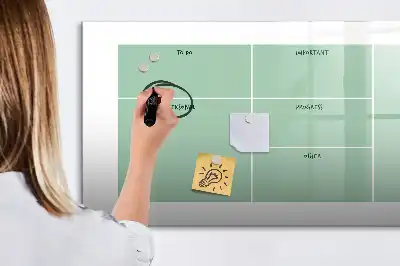 Tablă magnetică cu ștergere uscată organizator de birou