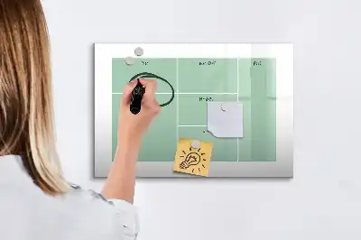 Tablă magnetică cu ștergere uscată organizator de birou