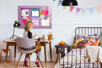 Tablă magnetică cu ștergere uscată cu design de note înfricoșătoare