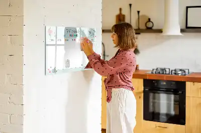 Tablă magnetică cu ștergere uscată planificator săptămânal