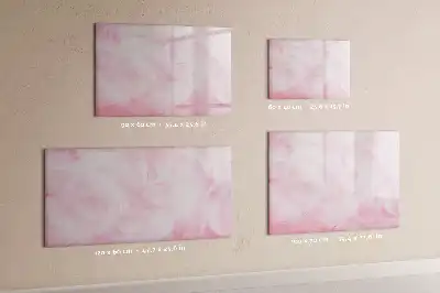 Tablă magnetică cu ștergere uscată cu model abstracție de pene