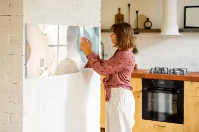 Tablă magnetică cu ștergere uscată model cu pete de acuarelă