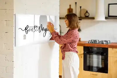 Tablă magnetică cu ștergere uscată cu textul Drum bun