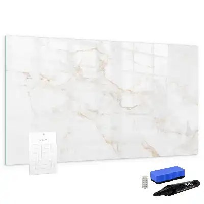 Tablă magnetică cu ștergere uscată cu model elegant de marmură