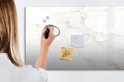 Tablă magnetică cu ștergere uscată cu model elegant de marmură