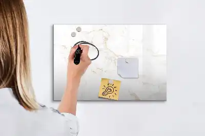 Tablă magnetică cu ștergere uscată cu model elegant de marmură