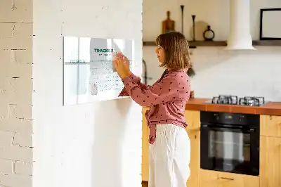 Tablă magnetică cu ștergere uscată planificator de obiceiuri