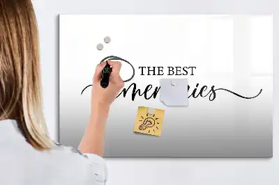 Tablă magnetică cu ștergere uscată model Text Amintiri