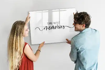 Tablă magnetică cu ștergere uscată model Text Amintiri