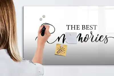 Tablă magnetică cu ștergere uscată model Text Amintiri