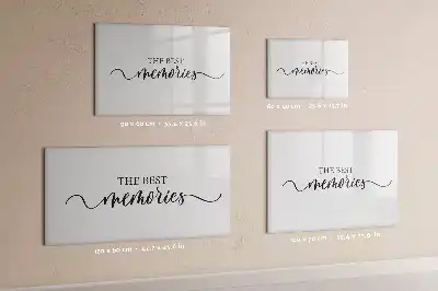 Tablă magnetică cu ștergere uscată model Text Amintiri