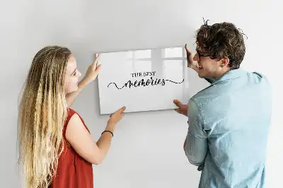 Tablă magnetică cu ștergere uscată model Text Amintiri