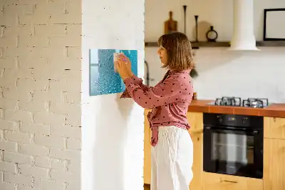Tablă magnetică cu ștergere uscată model Picături de apă