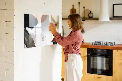Tablă magnetică cu ștergere uscată cu model abstracție de pete