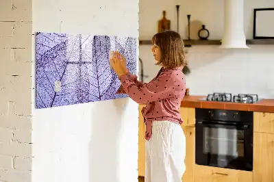 Tablă magnetică cu ștergere uscată model Frunzele naturii