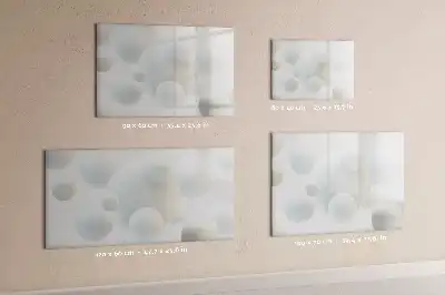 Tablă magnetică cu ștergere uscată model cu abstracție de sfere