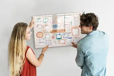 Tablă magnetică cu ștergere uscată panou de viziune colorat
